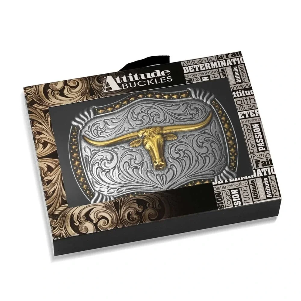 Montana Silversmiths Longhorn Legacy Belt Buckle New NIB
